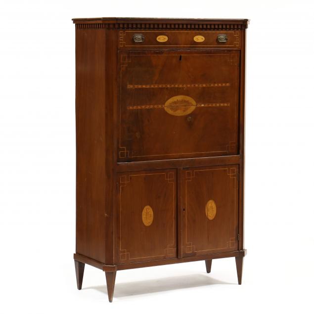 antique-inlaid-louis-xvi-style-secretaire-a-abattant