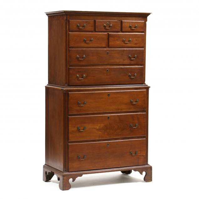 mid-atlantic-chippendale-walnut-chest-on-chest