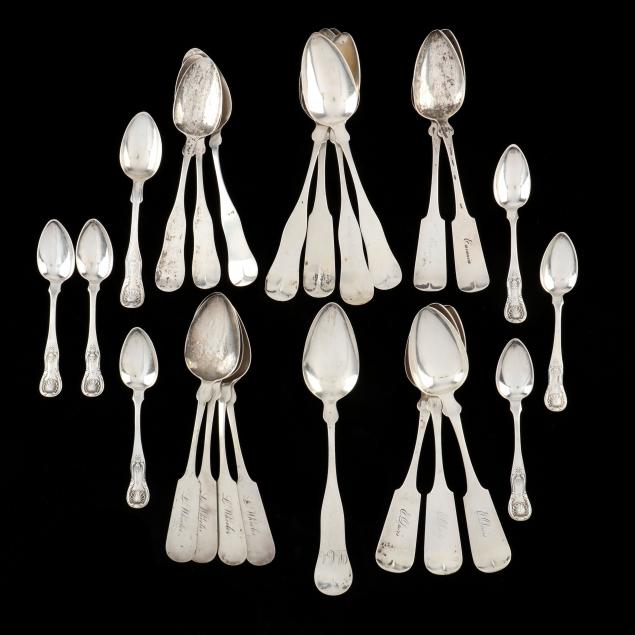 a-collection-of-24-american-coin-silver-spoons