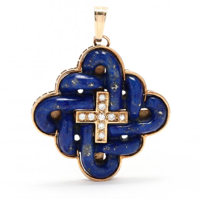 gold-lapis-lazuli-and-diamond-pendant