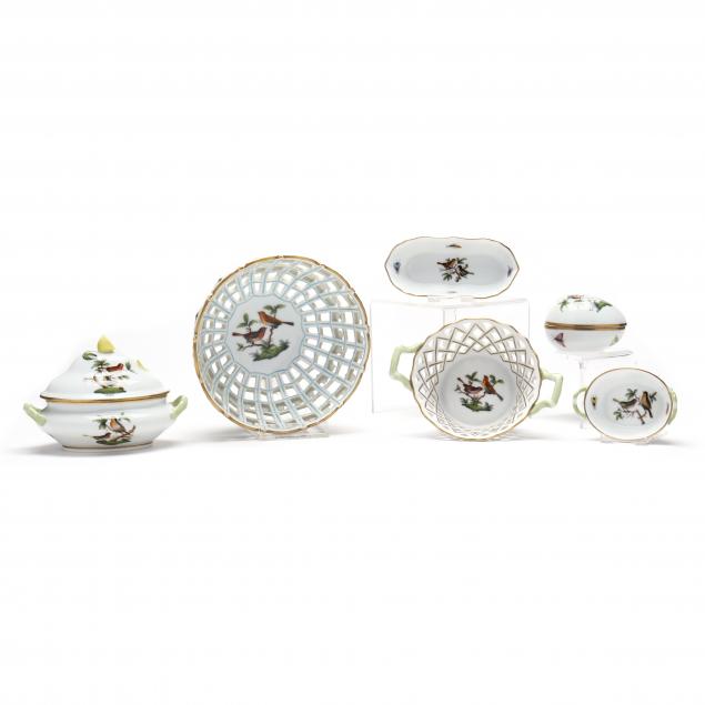 group-of-six-herend-i-rothschild-bird-i-dressing-table-accessories