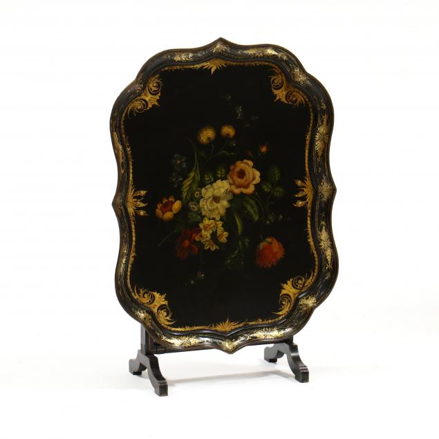 benjamin-walton-antique-papier-mache-tilt-top-tray-on-stand