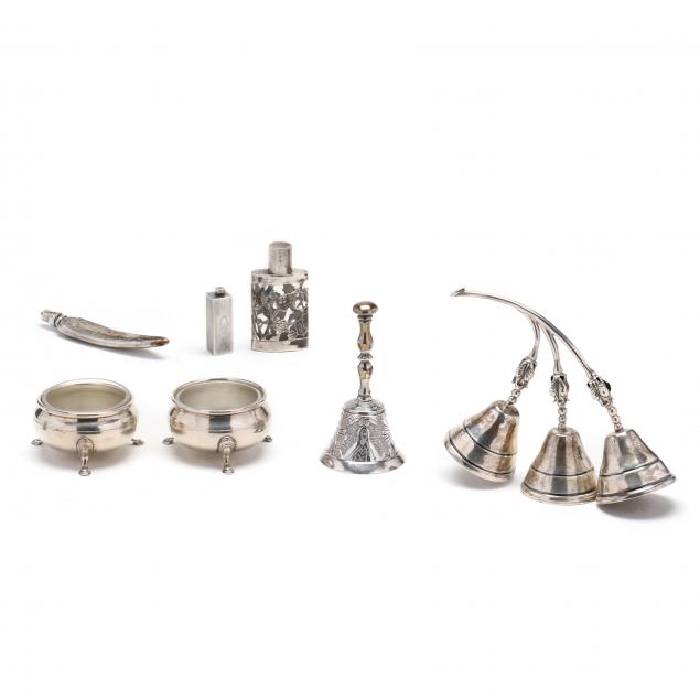 a-collection-of-seven-sterling-silver-novelties
