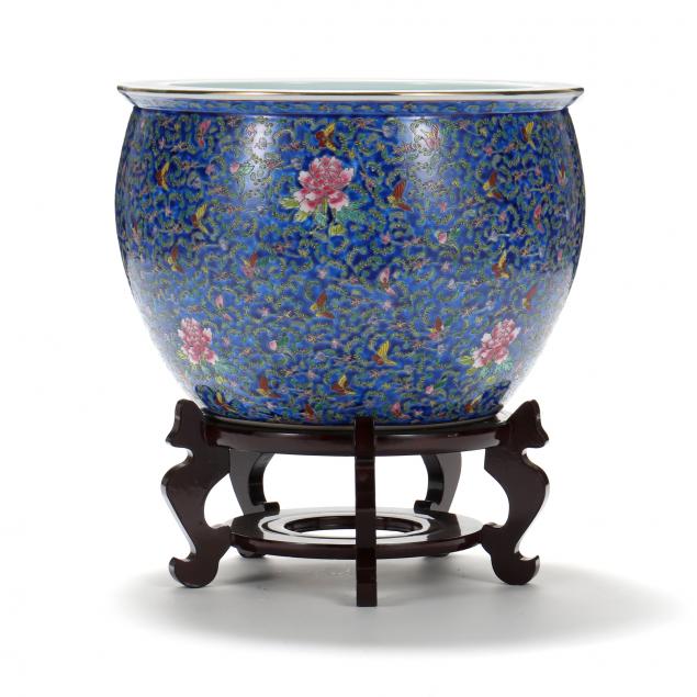 a-large-contemporary-chinese-blue-fish-bowl