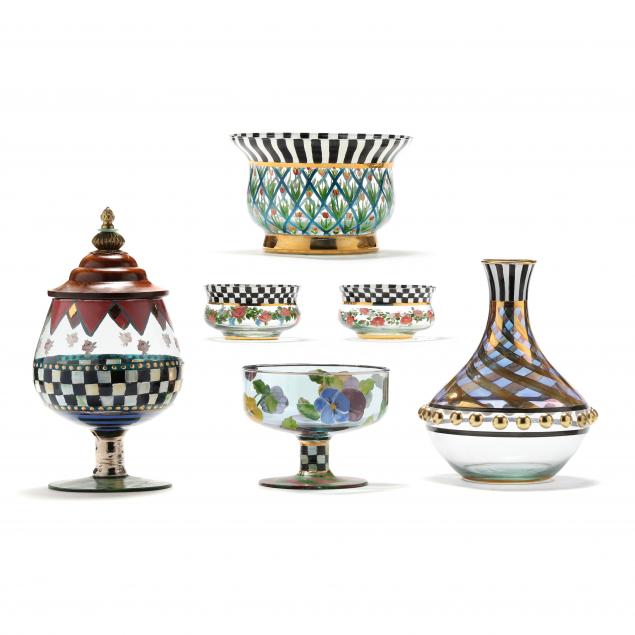 mackenzie-childs-six-enameled-glass-accessories