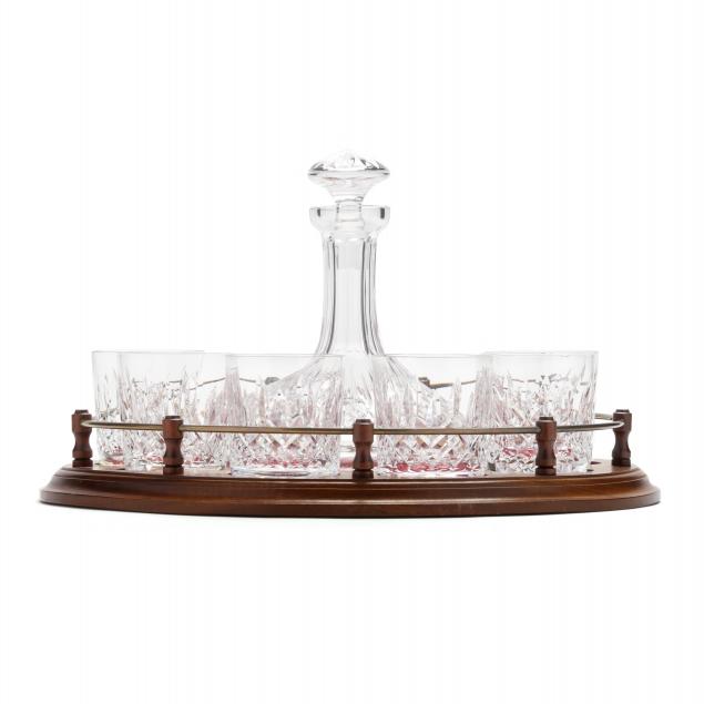 waterford-i-lismore-i-crystal-ship-s-decanter-six-tumblers-and-stand