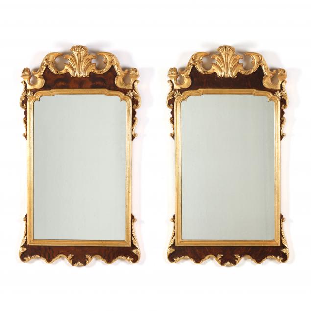 labarge-pair-of-george-ii-style-gilt-mahogany-mirrors