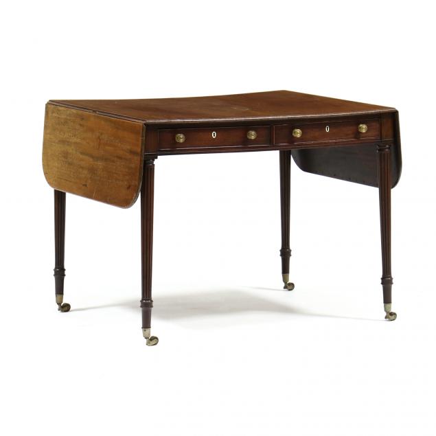 english-sheraton-mahogany-drop-leaf-library-table