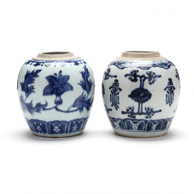 a-matched-pair-of-chinese-blue-and-white-porcelain-ginger-jars