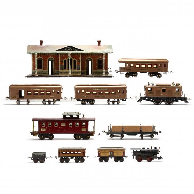 a-group-of-ives-trains-and-accessories