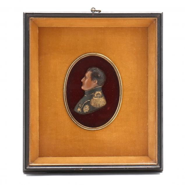 antique-framed-wax-relief-portrait-of-napoleon-i