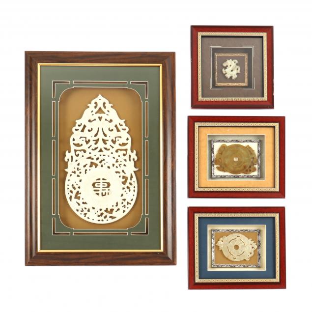 four-framed-chinese-hardstone-carvings