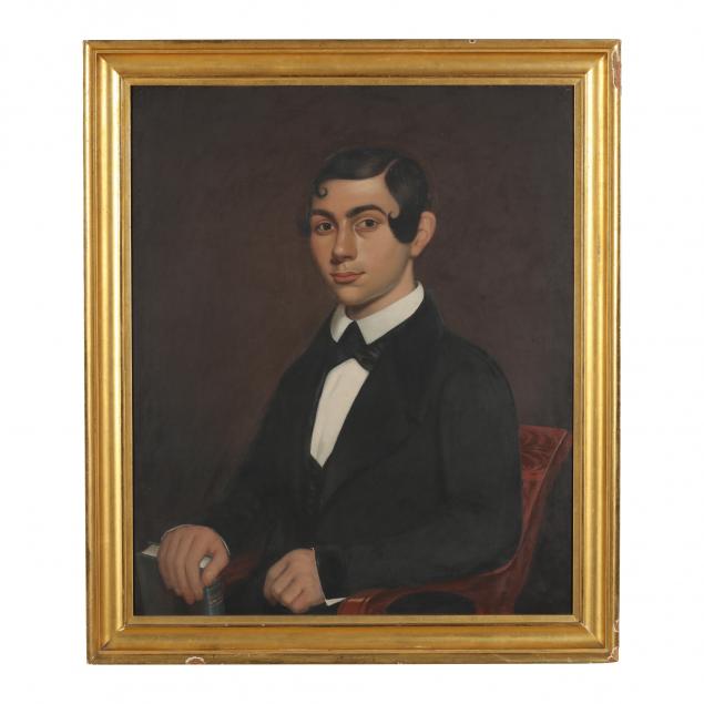 american-school-19th-century-portrait-of-a-young-man
