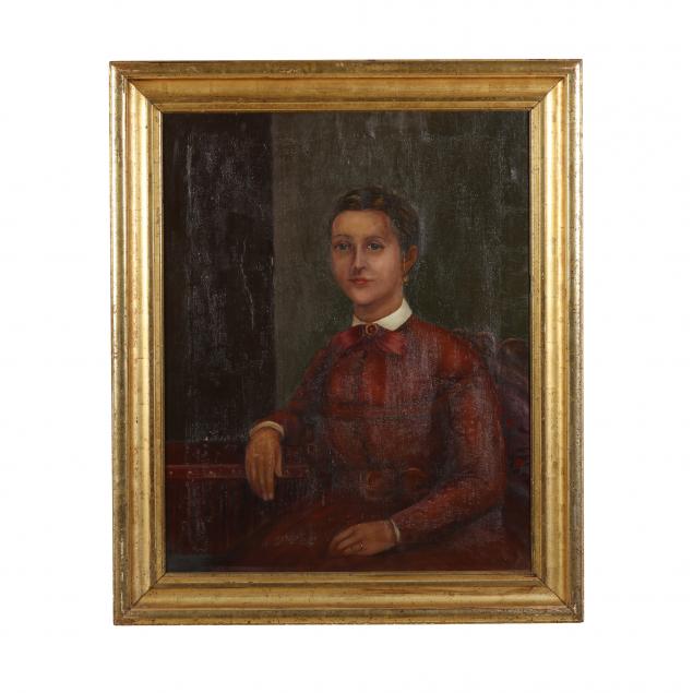 antique-portrait-of-a-woman-in-red
