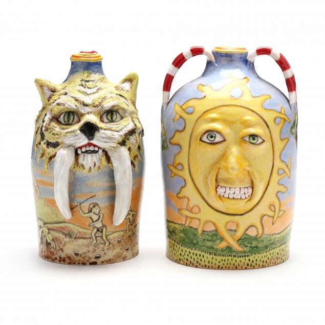 stacy-lambert-nc-two-folk-art-jugs