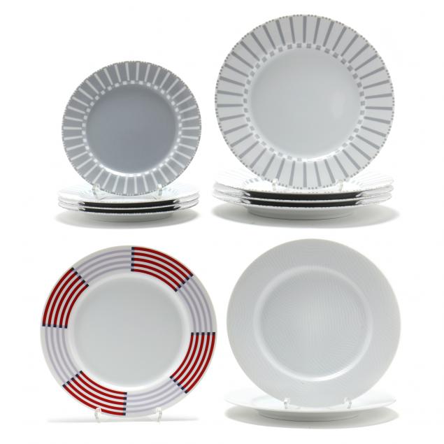 eleven-porcelain-designer-plates-for-swid-powell