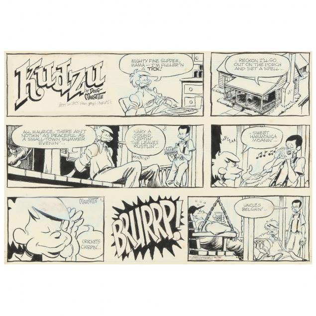 doug-marlette-nc-1949-2007-original-storyboard-for-i-kudzu-i-comic-strip