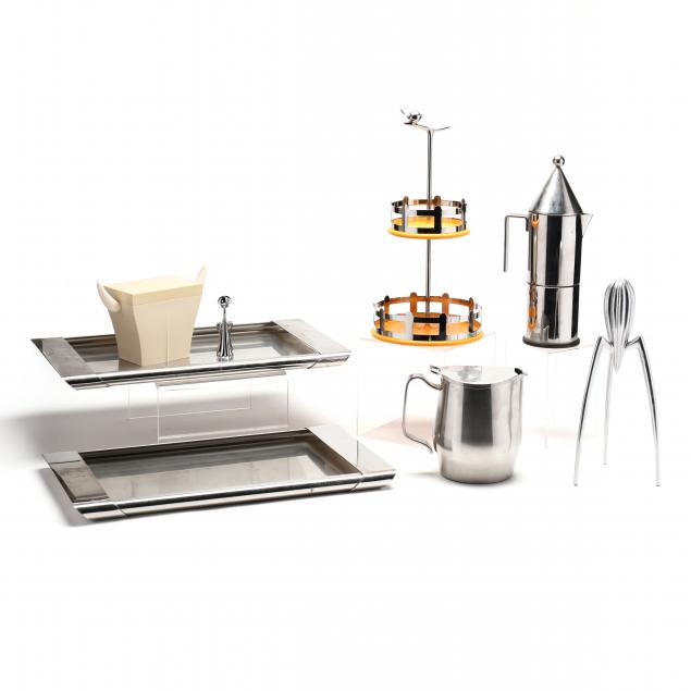 group-of-designer-servingware-for-alessi