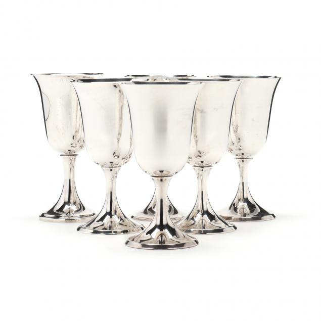 six-american-sterling-silver-goblets