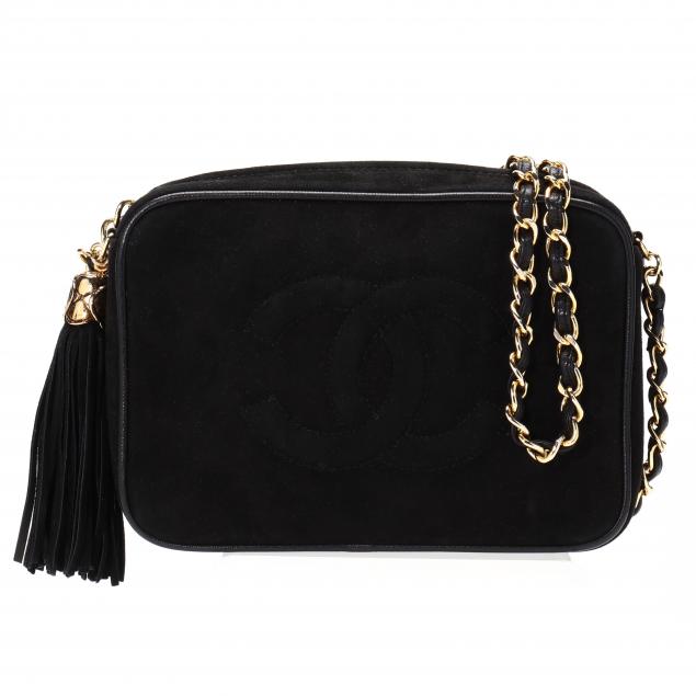 Chanel Vintage Tassel Camera Bag in Black