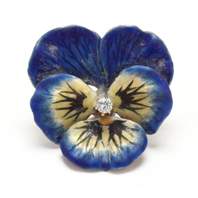 gold-enamel-and-diamond-pansy-motif-brooch-pendant-dees