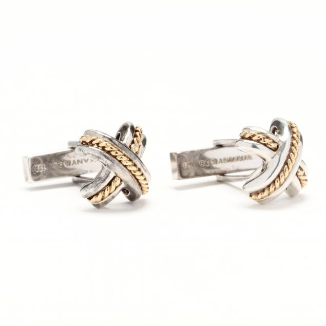 sterling-silver-and-gold-x-motif-cufflinks-tiffany-co