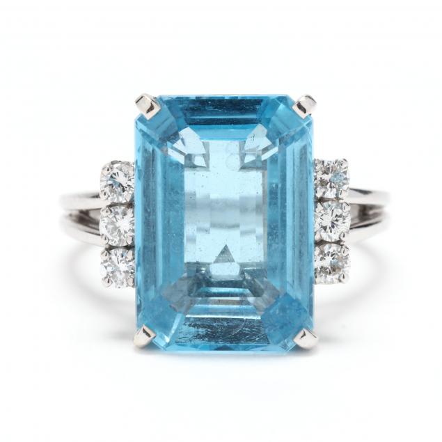 white-gold-blue-topaz-and-diamond-ring