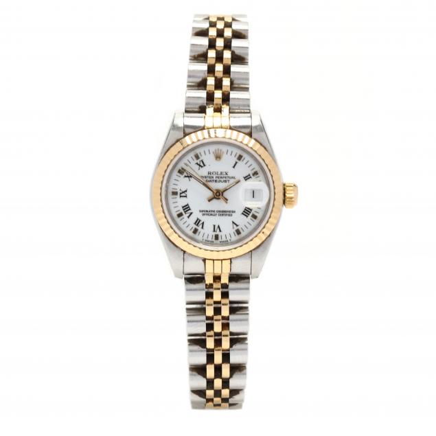 lady-s-two-tone-oyster-perpetual-datejust-watch-rolex