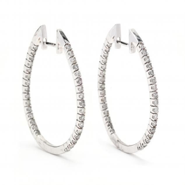 white-gold-and-diamond-inside-out-hoop-earrings