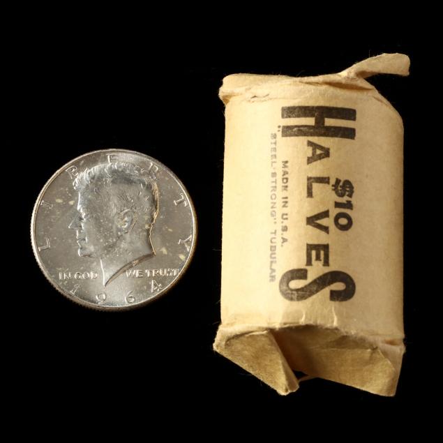 roll-of-twenty-20-uncirculated-1964-kennedy-half-dollars