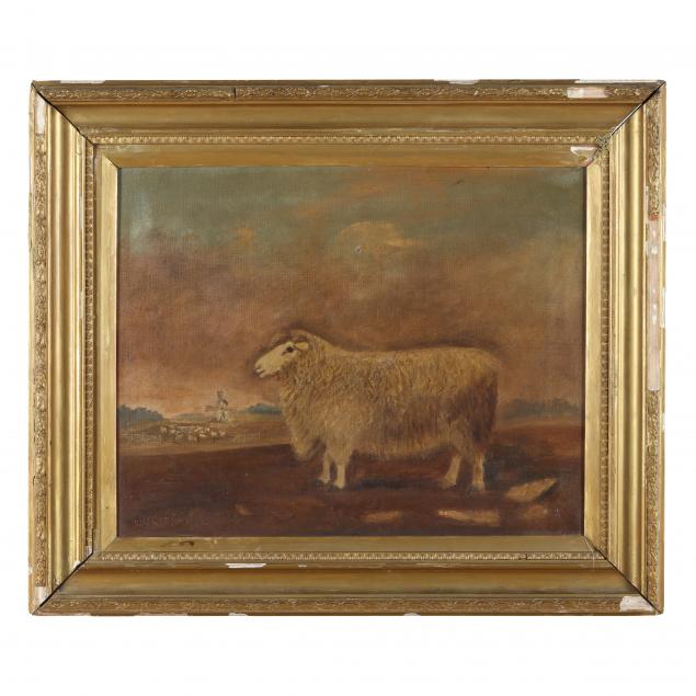 british-school-19th-century-portrait-of-a-sheep