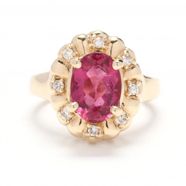 gold-and-pink-tourmaline-ring