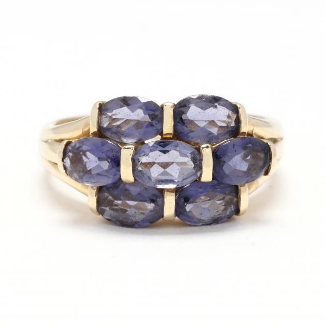 gold-and-iolite-ring