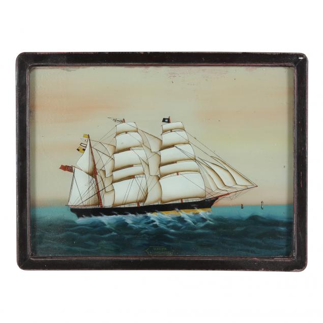 china-trade-reverse-glass-painting-of-the-glaslyn