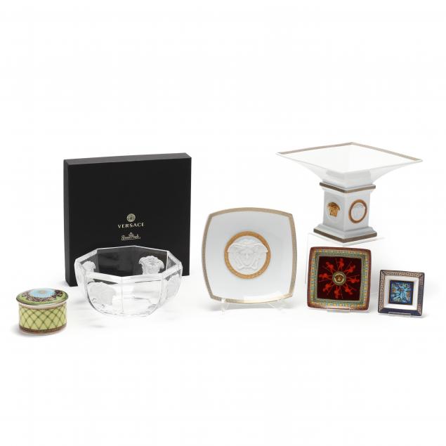 a-selection-of-six-versace-decorative-items