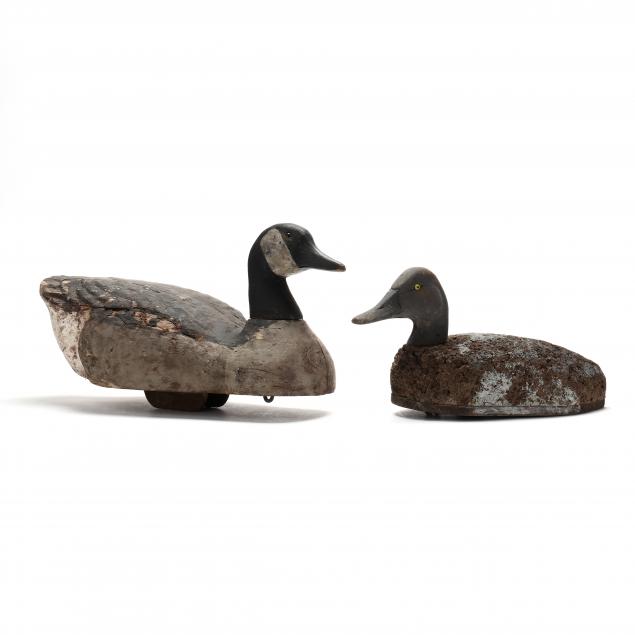vintage-canada-goose-and-black-duck-decoy