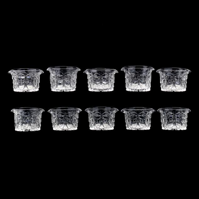 a-group-of-ten-antique-glass-wine-rinsers