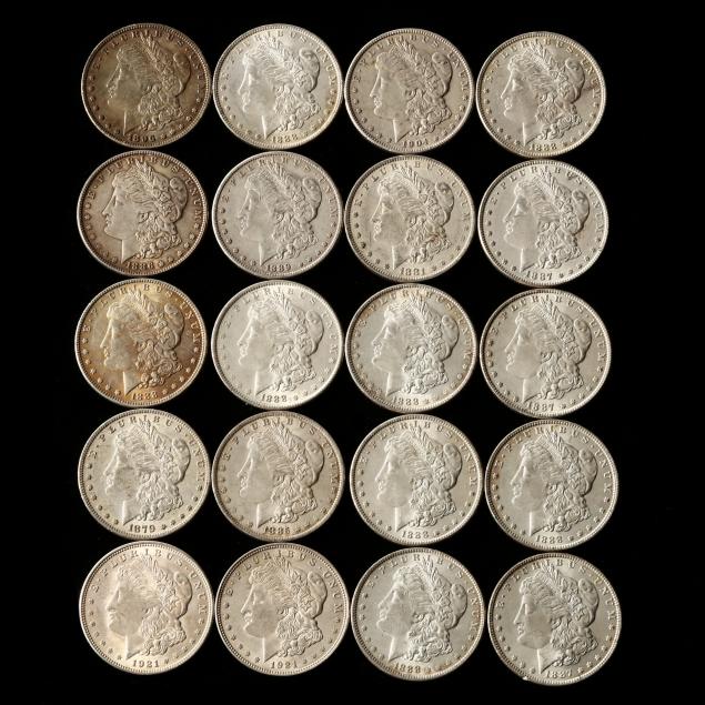 twenty-20-morgan-silver-dollars-various-mints-dates-ef-to-uncirculated
