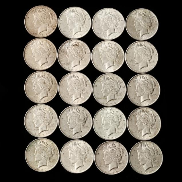 twenty-20-1922-and-1923-peace-dollars-xf-to-au