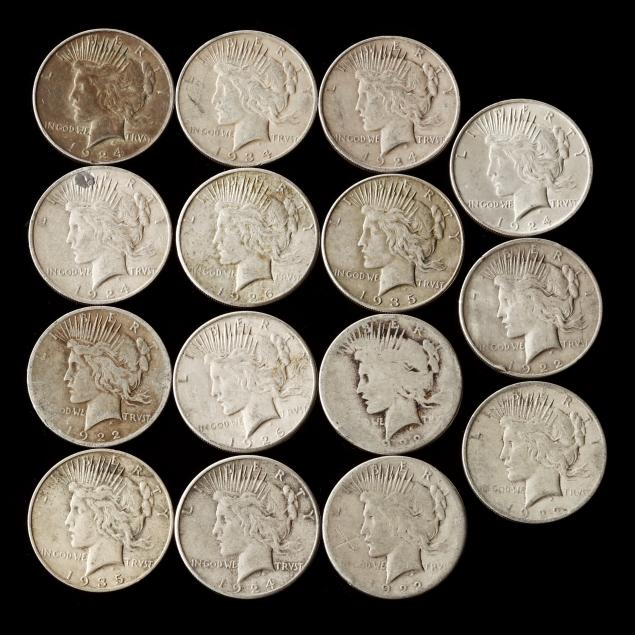 fifteen-15-peace-silver-dollars-mixed-dates-and-mints-ag-au