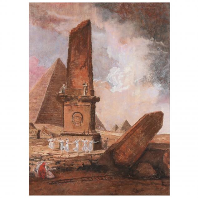 a-large-contemporary-painting-of-an-egyptian-capriccio