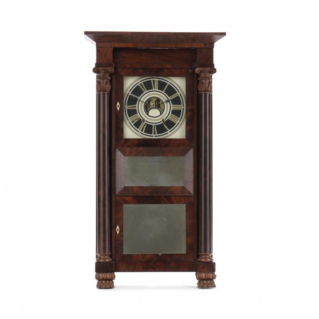 c-jerome-company-classical-mahogany-mantel-clock