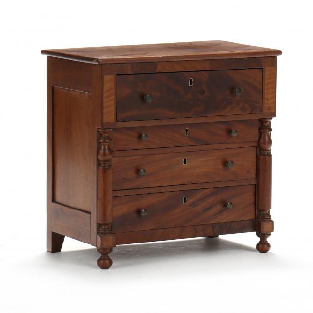 southern-federal-mahogany-miniature-chest-of-drawers