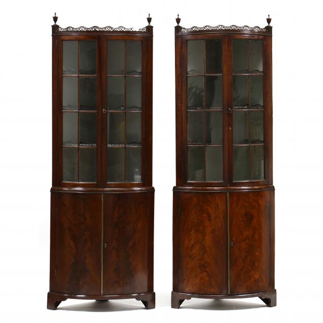 pair-of-english-regency-mahogany-bow-front-corner-cabinets