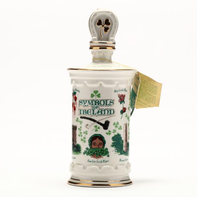 old-commonwealth-bourbon-whiskey-in-symbols-of-ireland-porcelain-decanter