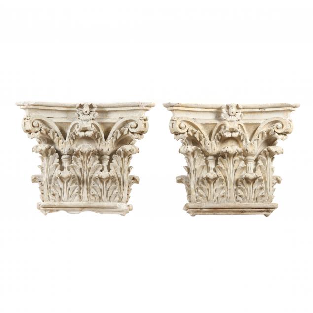 pair-of-vintage-corinthian-pilaster-capitals