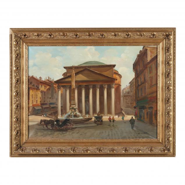 a-vintage-painting-of-the-pantheon-in-rome