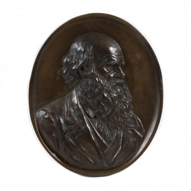 anton-brenek-austrian-1848-1908-large-bronze-relief-portrait-of-a-bearded-man
