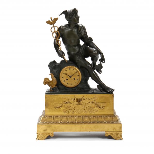 tarault-a-paris-an-empire-ormolu-and-patinated-bronze-mantel-clock-figuring-mercury
