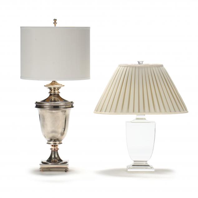 two-restoration-hardware-table-lamps